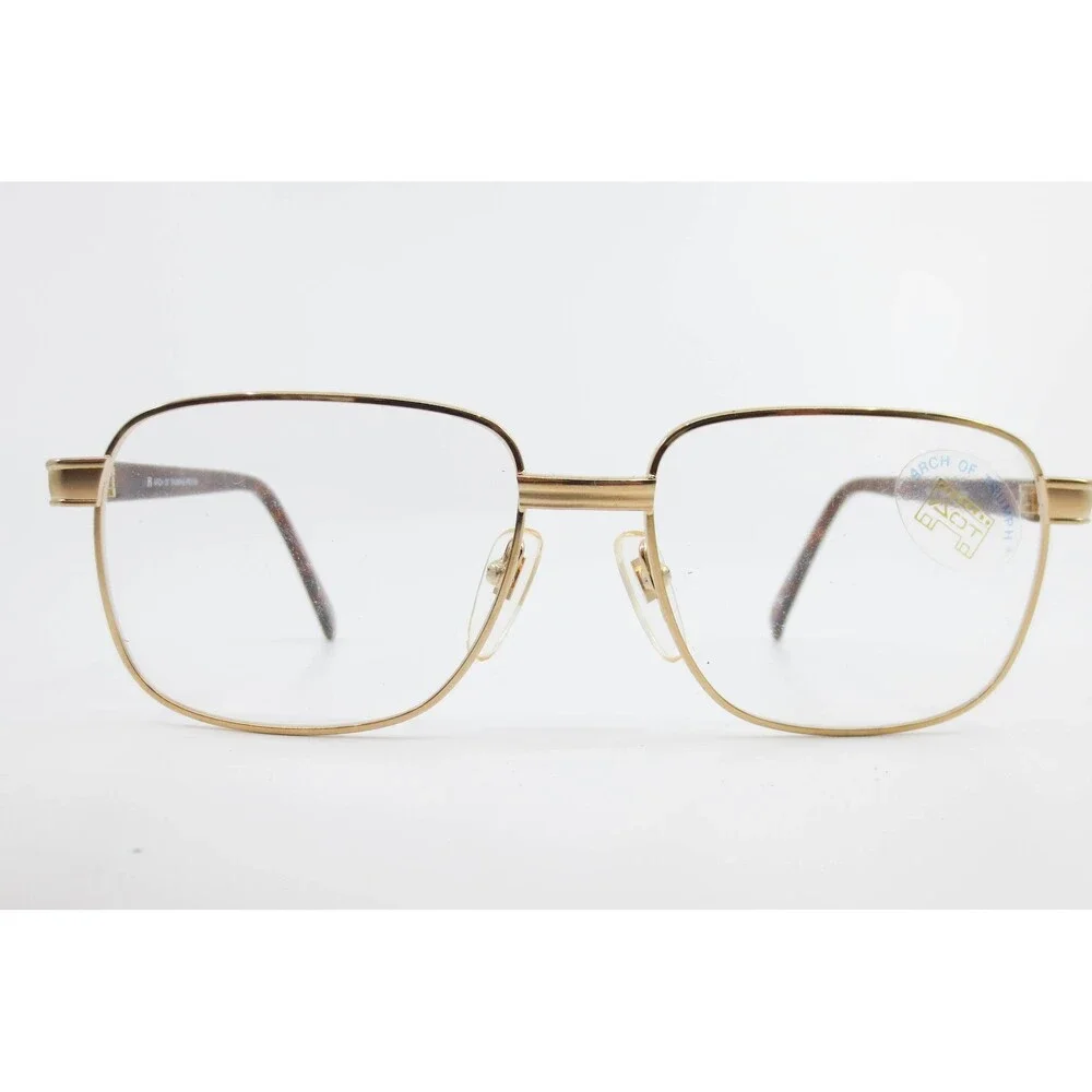 Arch of Triumph Prestige 78-191 Gold Tortoise Eyeglass Frames 52-16 Japan 20KGP
